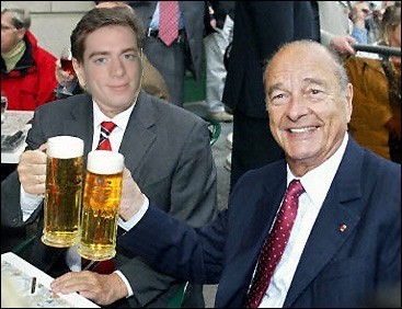 Ethel and his buddy Jacques enjoy a couple of cold ones.